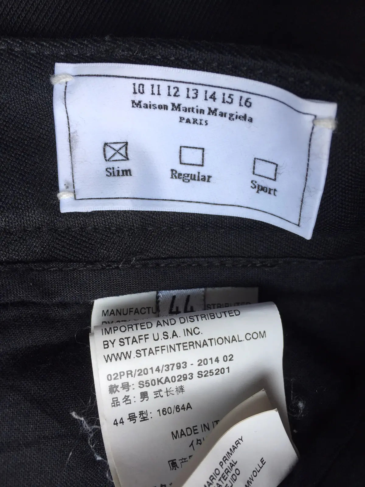 Maison Margiela - AW14 MMM 10 Slim jersey Dart pants