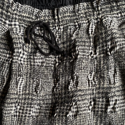 Yohji Yamamoto - Y’s Houndstooth Mix Plaid Drop Crotch Shorts