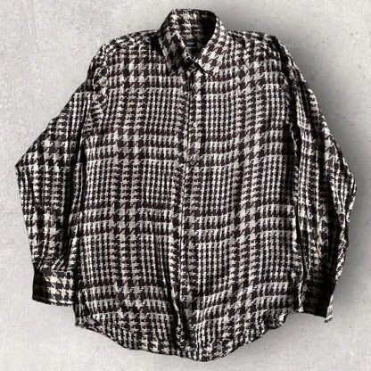 Jil Sander - Silk Houndstooth Print Shirt