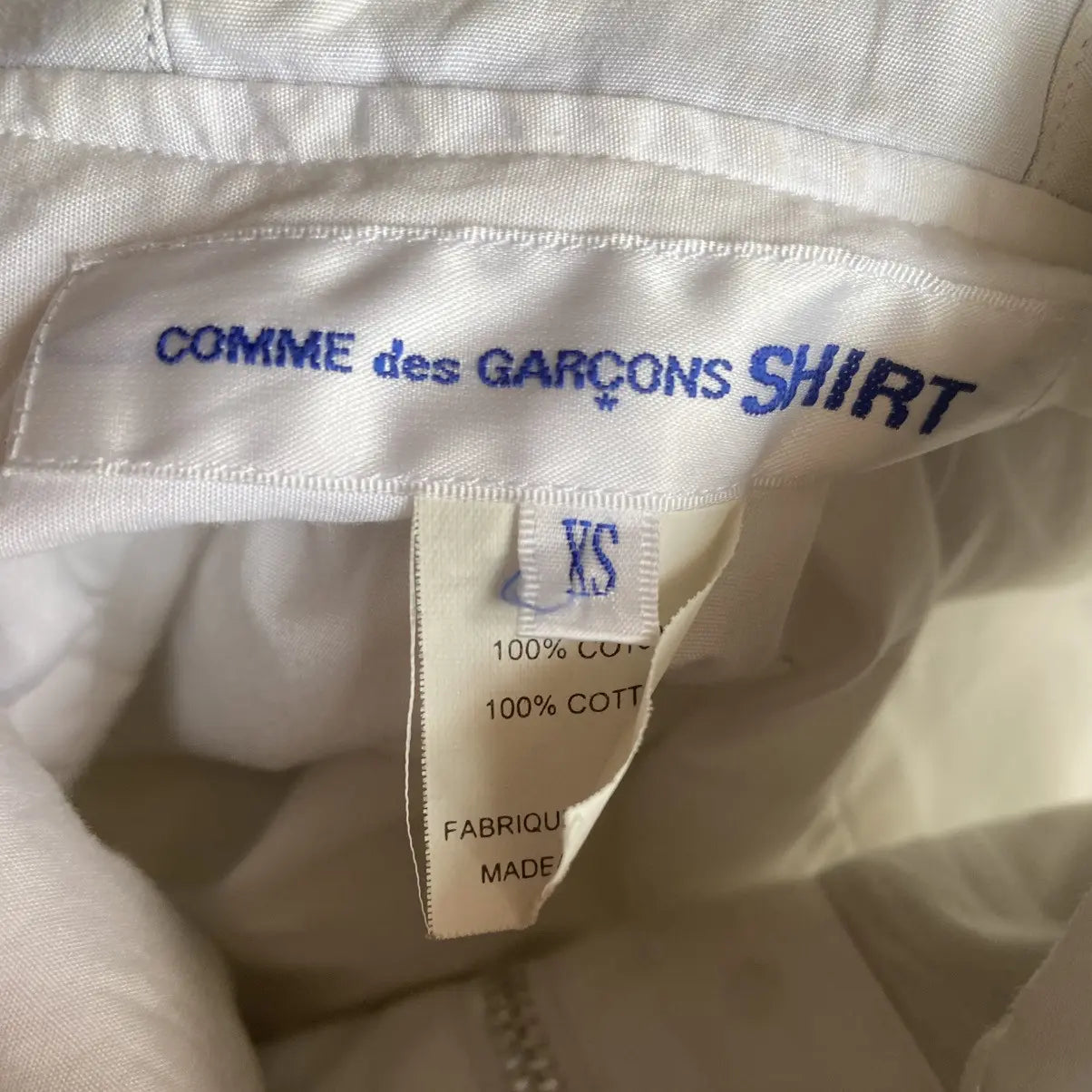 Comme des Garcons - Camo Zip Up White Hoodie Shirt