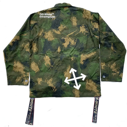 Off-White - AW19 Paint Brush Camo Field Jacket