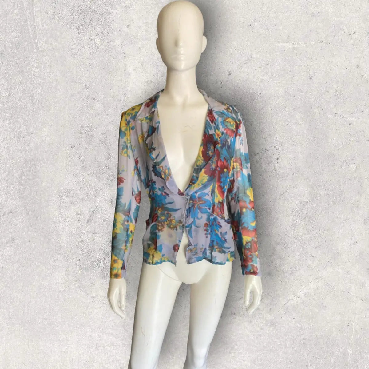 Dries Van Noten - Archive Runway SS01 Floral Silk Blazer