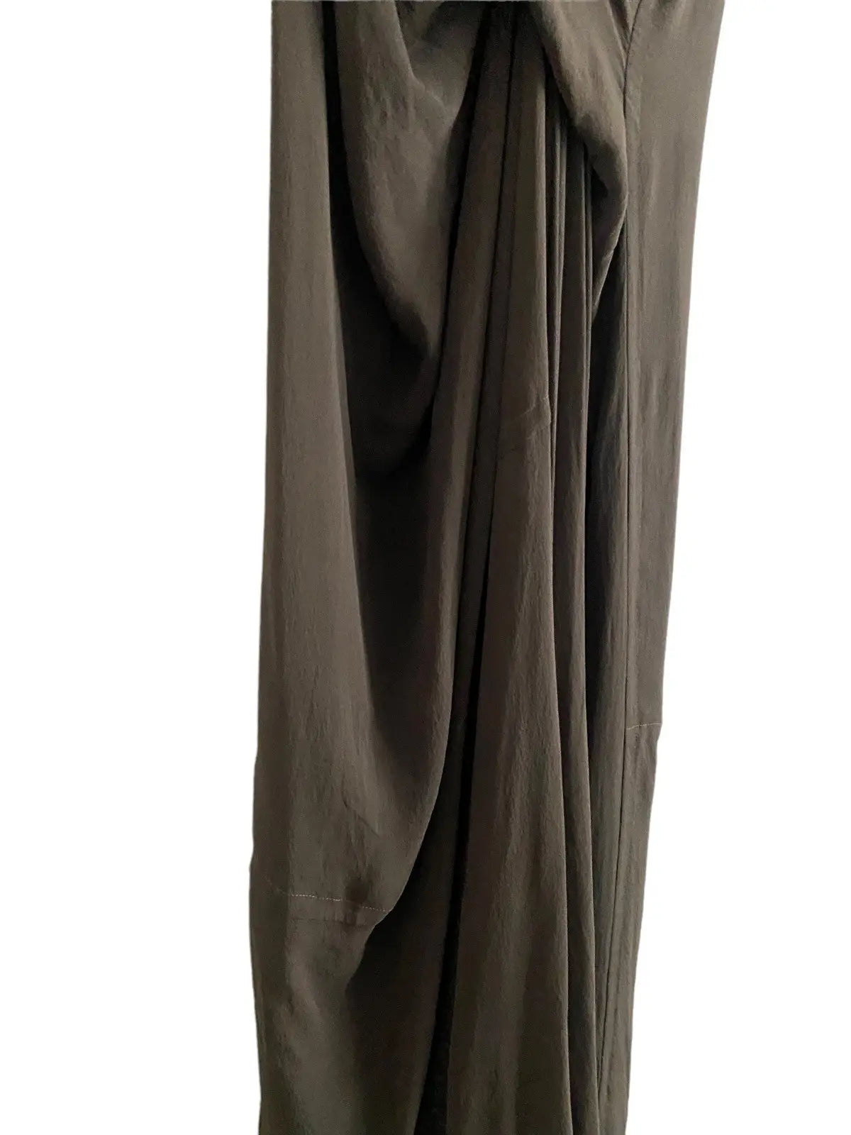 Rick Owens - SS12 NASKA brown tornado dress with draping and pleats