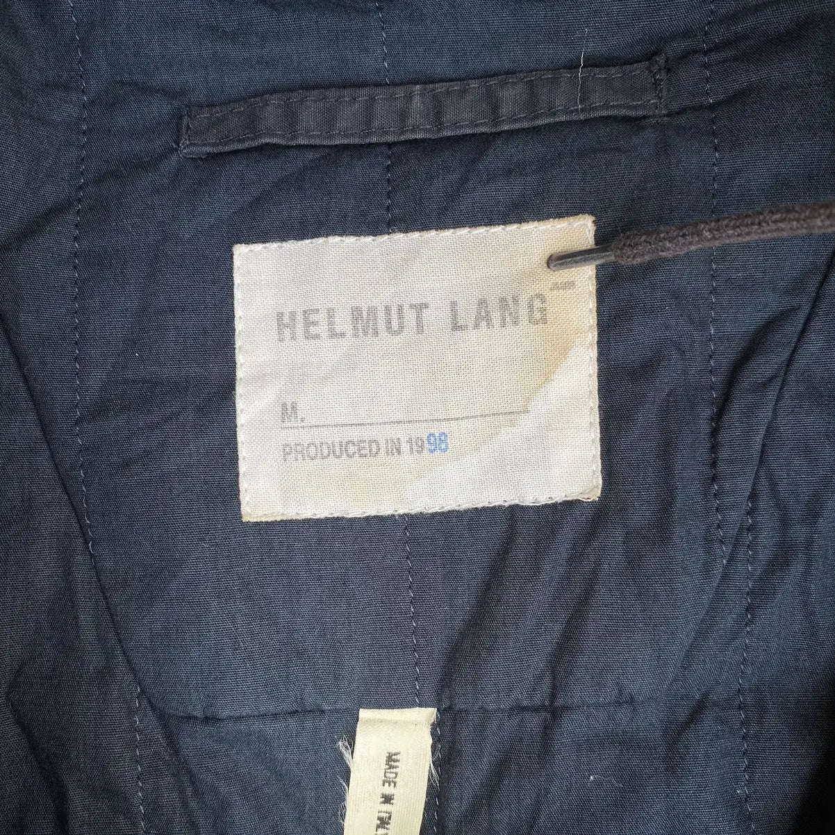 Helmut Lang - Vintage 1998 Military Padded Vintage Cotton Jacket