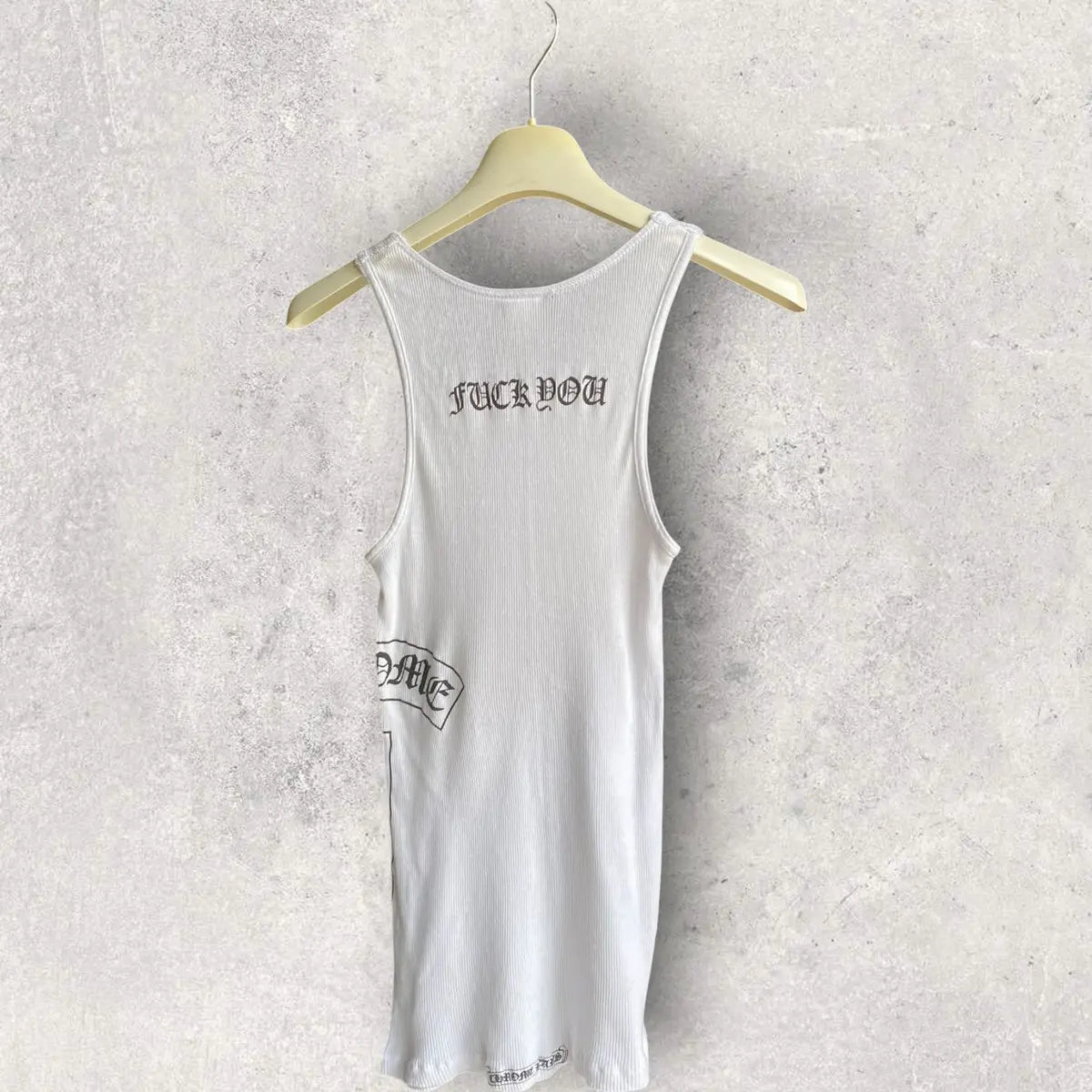 Chrome Hearts - CH Fuck You Ribbed Tank Top