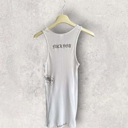 Chrome Hearts - CH Fuck You Ribbed Tank Top