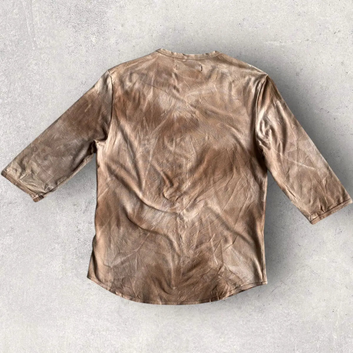 Raf Simons - SS 1998 “Black Palm” Brown Tie Dye T-shirt