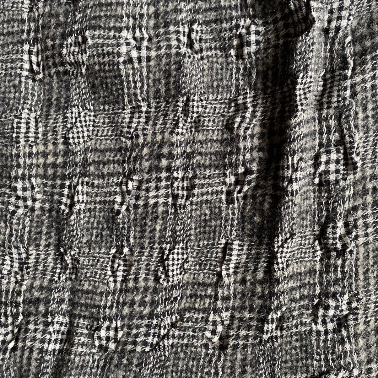Yohji Yamamoto - Y’s Houndstooth Mix Plaid Drop Crotch Shorts