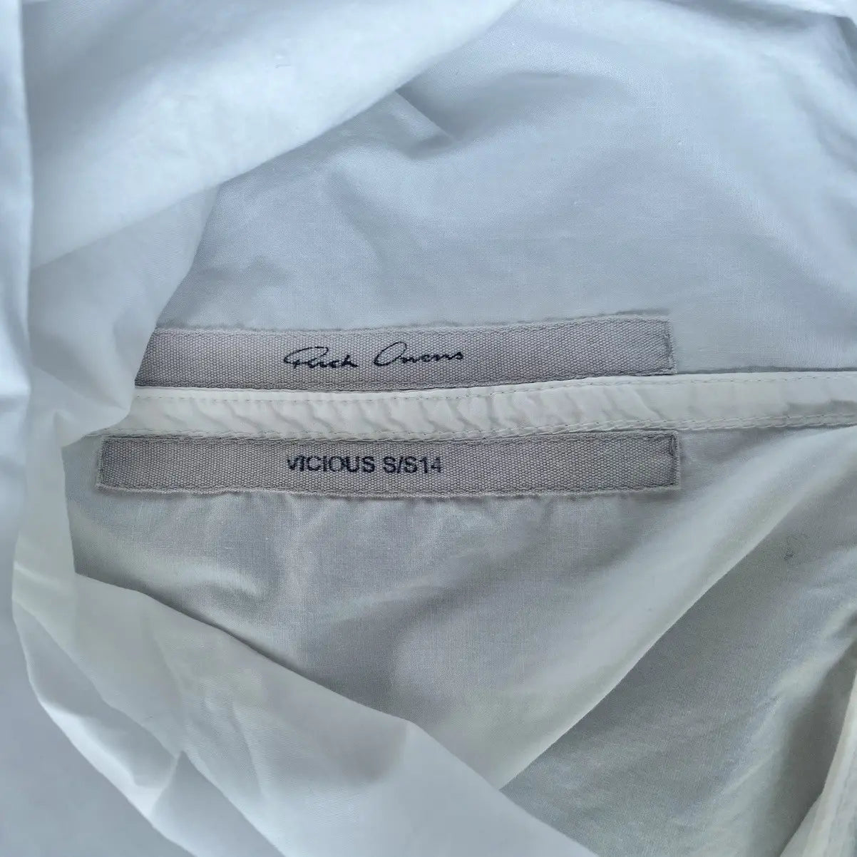 Rick Owens - SS14 “Vicious” Milk Cowl Jumbo Tee