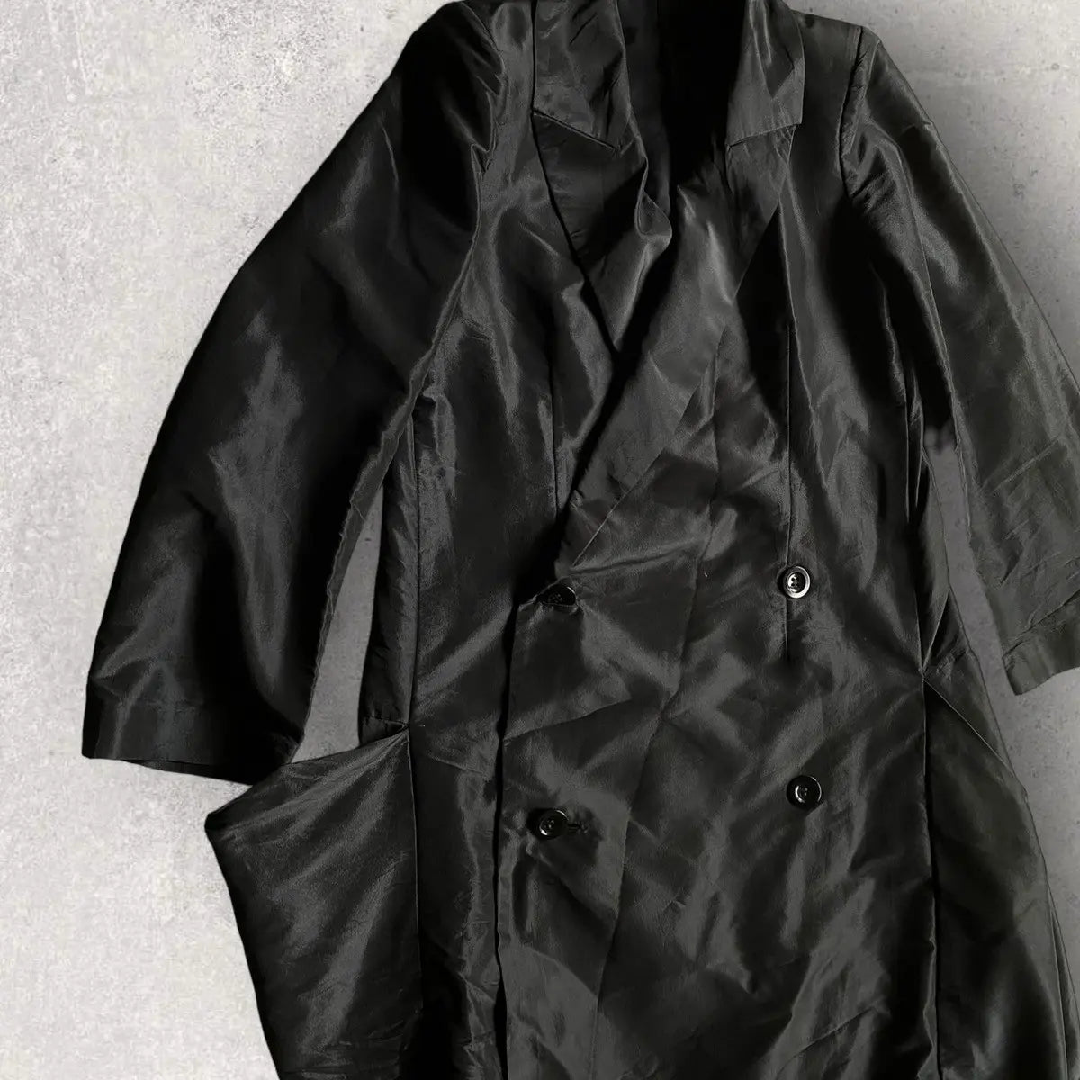 Yohji Yamamoto - SS01 Silk Blend Drape Coat