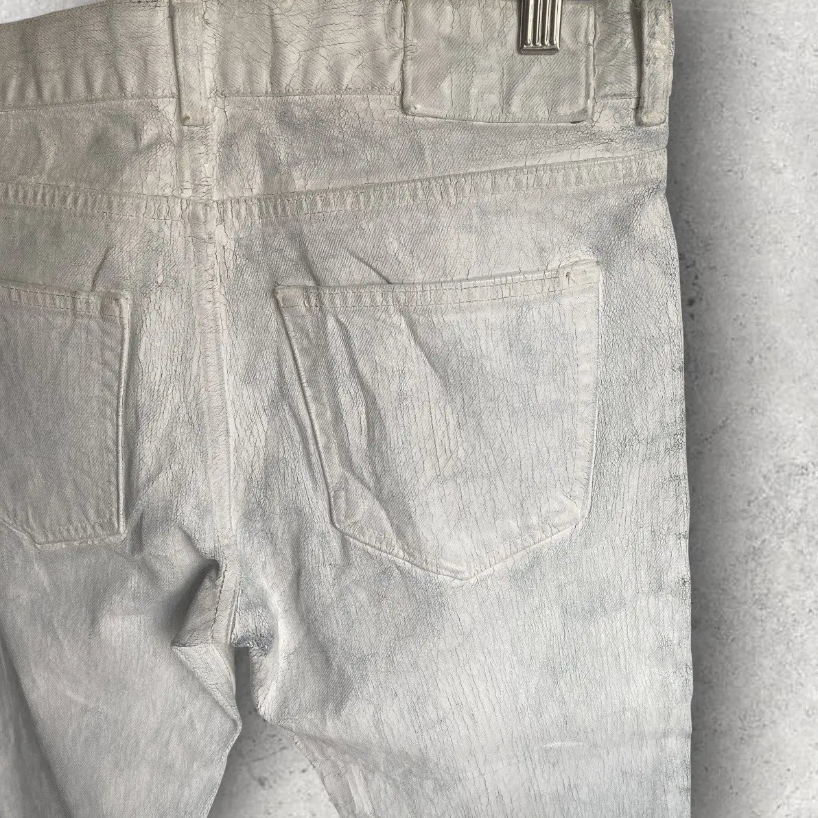 Maison Margiela - AW12 Margiela x HM White Painted Denim