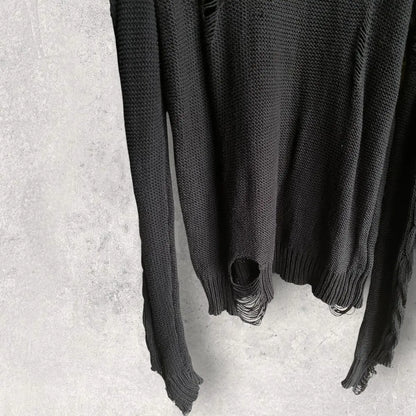 Undercover - AW05 Art And Craft Distressed Sweater