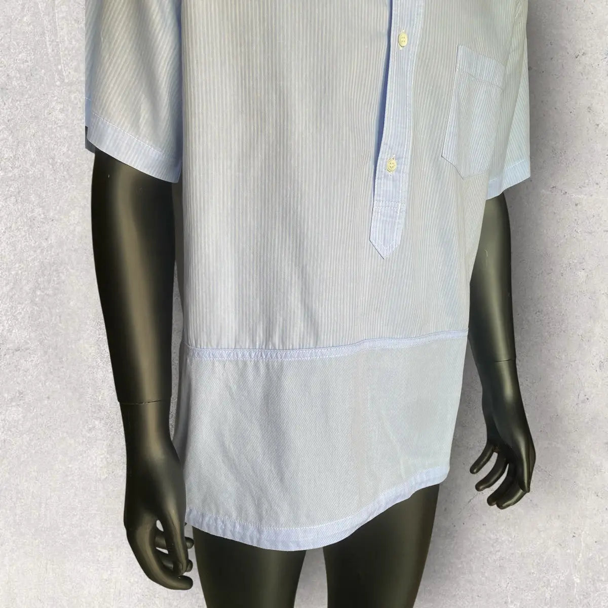 Comme des Garcons - CDGH Logo Blue Stripe Pull Over Shirt