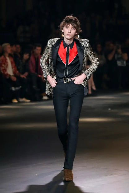 Saint Laurent Paris - Fall 2016 Silk Western Shirt by Hedi Slimane