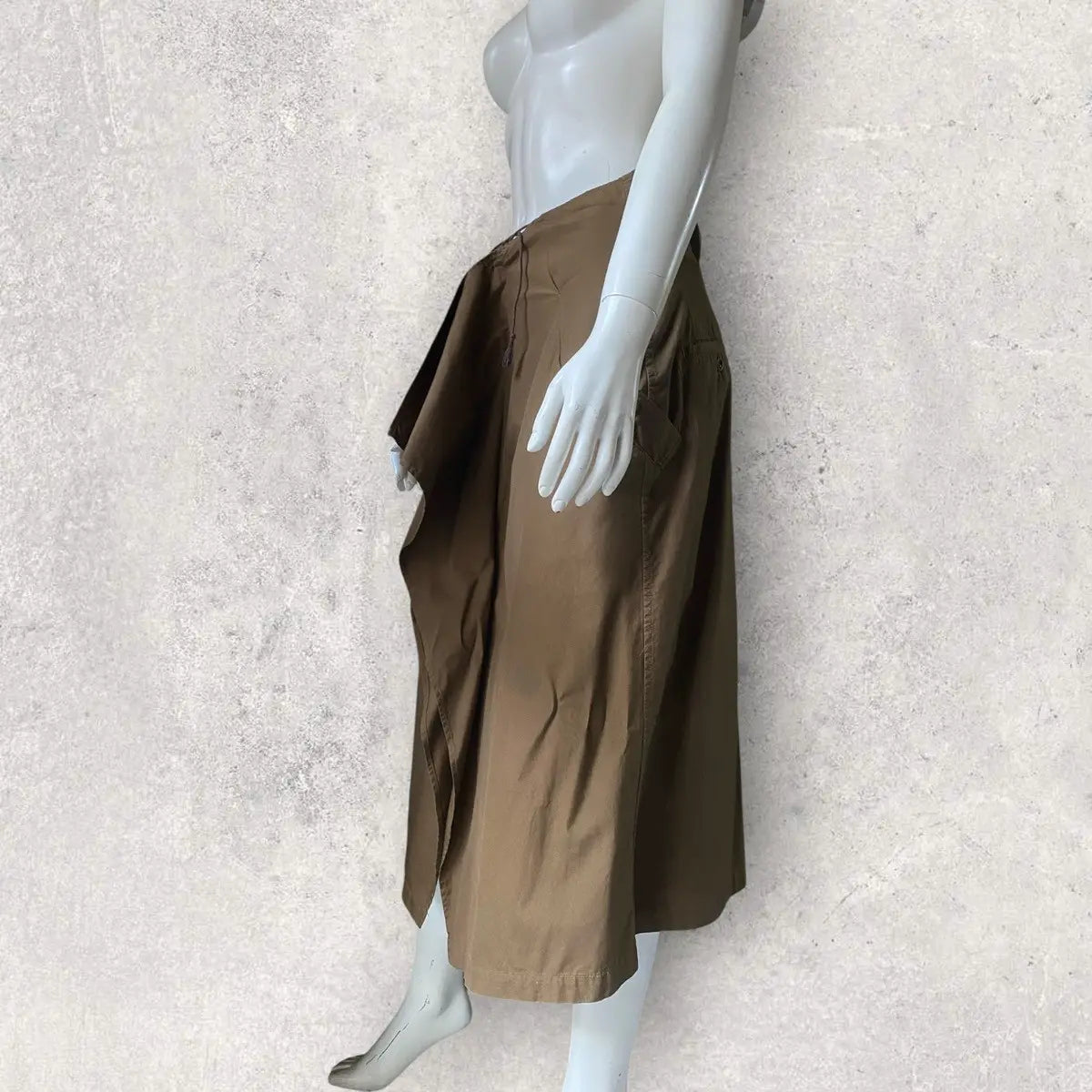 Yohji Yamamoto - Military Green Asymmetric Skirt