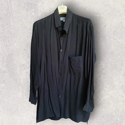 Yohji Yamamoto - SS20 Asymmetric Collar Tencel Shirt