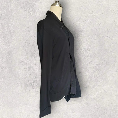 Ann Demeulemeester - 2000’s Asymmetric Jersey Cotton Jacket