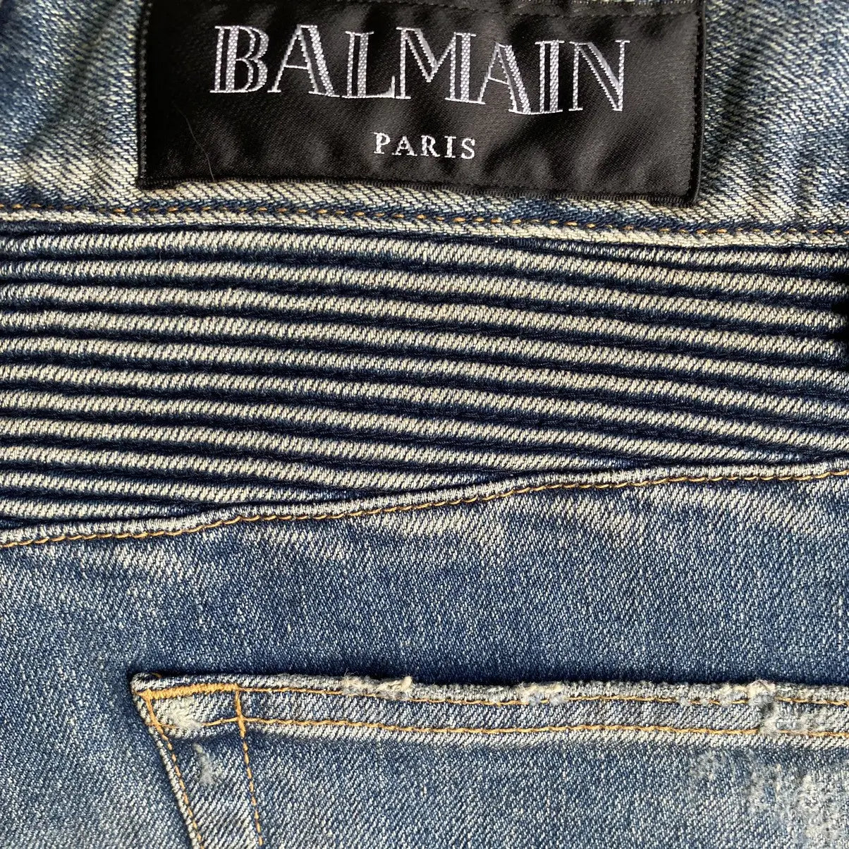 Balmain - SS14 Biker Denim
