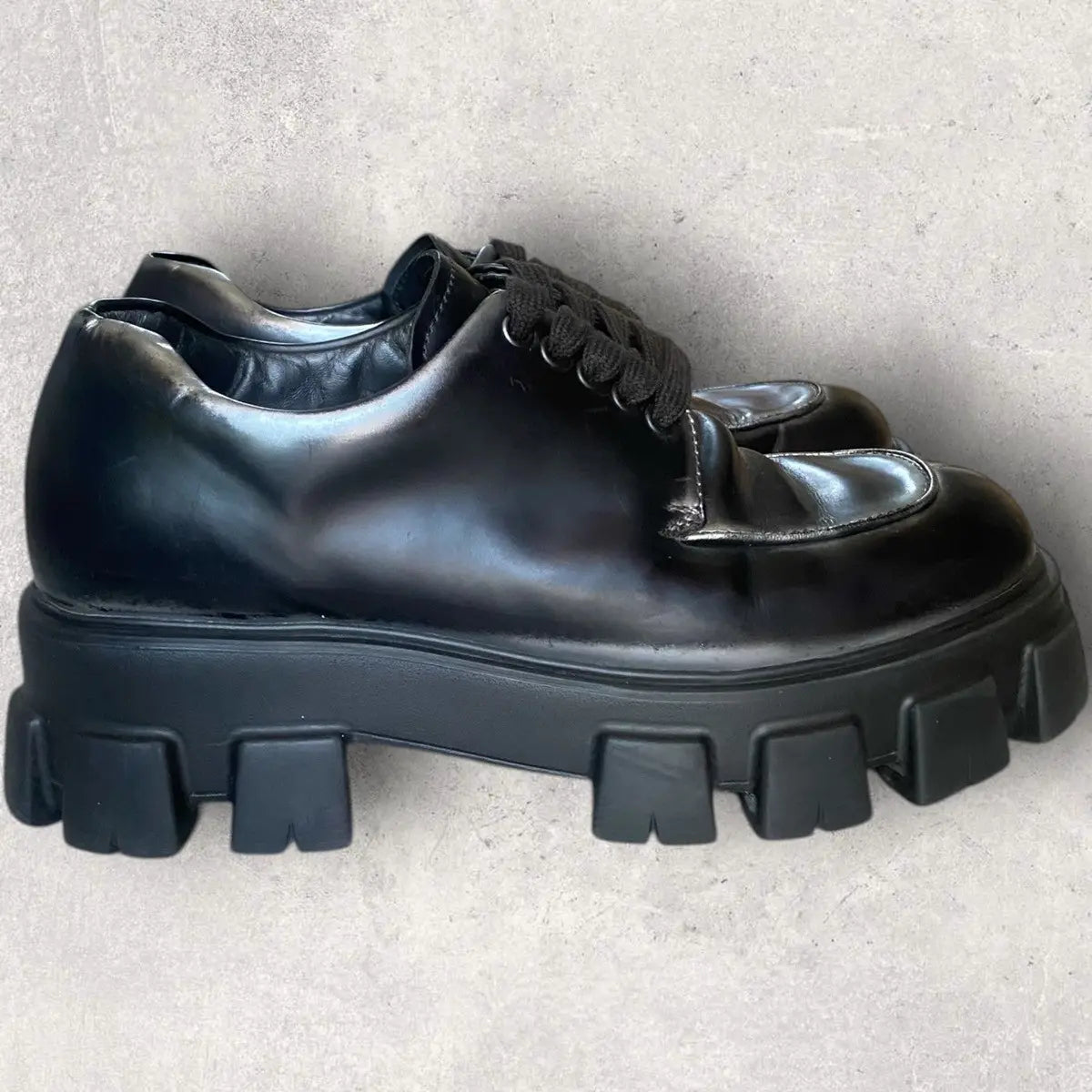 Prada - Monolith Lace Shoes