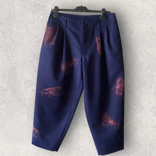 Comme des Garcons - NWT S/S24 Hand Print Color Splash Crop Pants