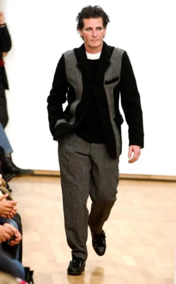 Comme des Garcons Homme Plus : Fall03 Runway Black Wool Dye Blazer