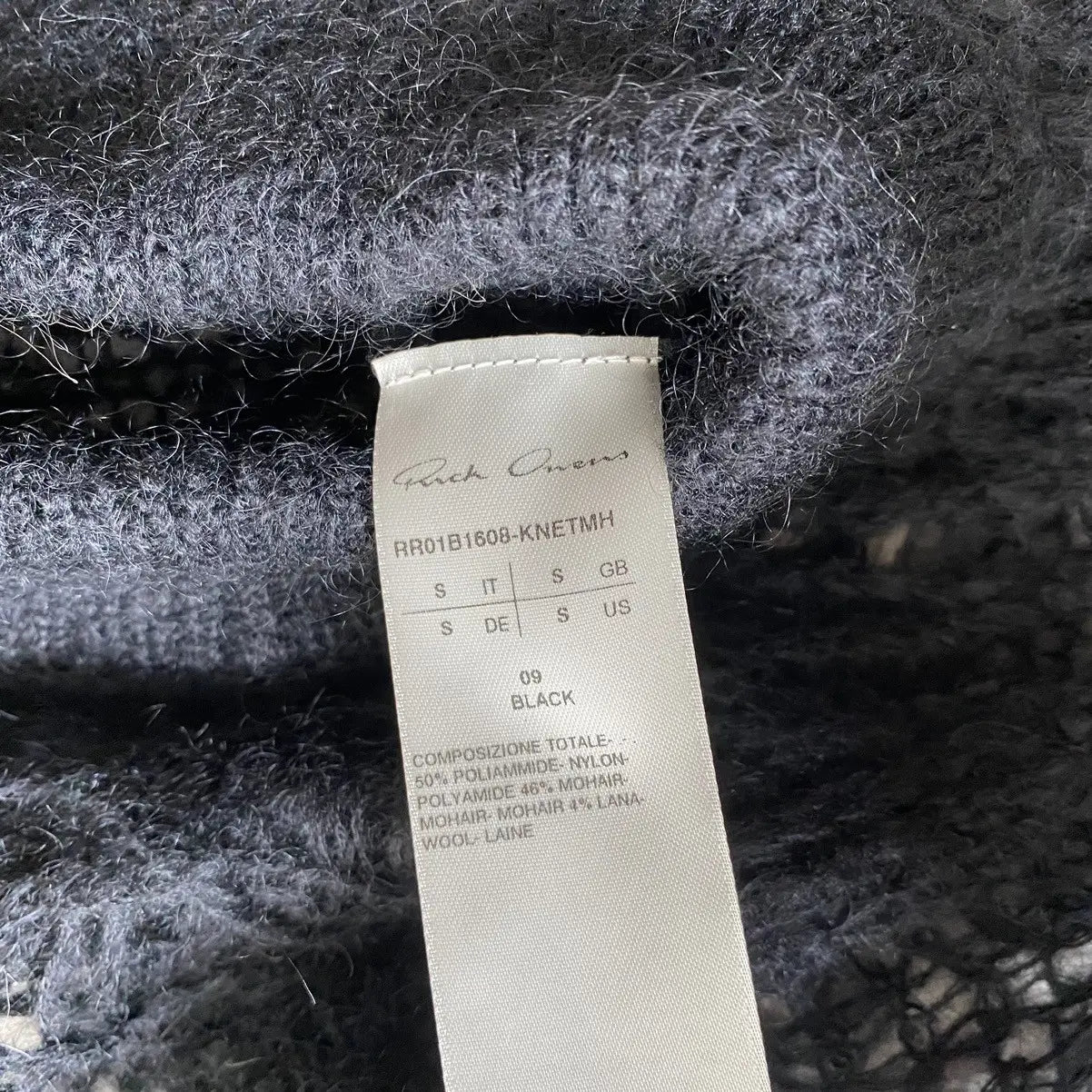 Rick Owens : SS20 “Fogachine” Mohair Spider Web Banana