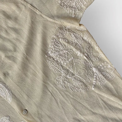 Bode - Moth Veil embroidered Mesh shirt