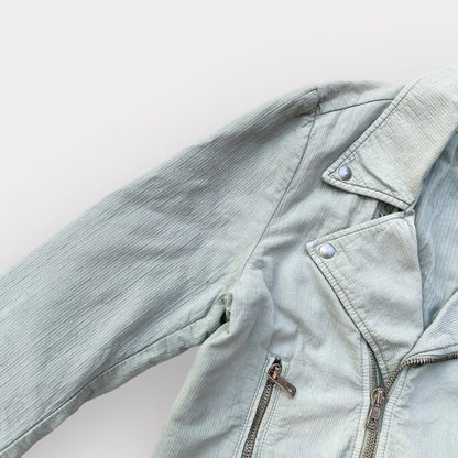 Raf Simons - SS06 Seersucker Cotton Biker Jacket