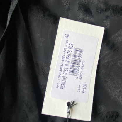Dries Van Noten - Fall 2019 Black Jacquard Floral Rayon Blend Drawstring Pants