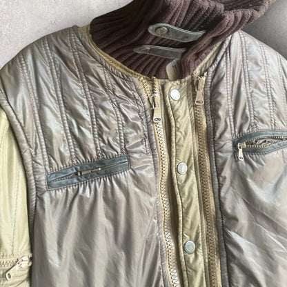Dolce & Gabbana - AW04 2 in 1 Modular High Neck Down Vest Jacket
