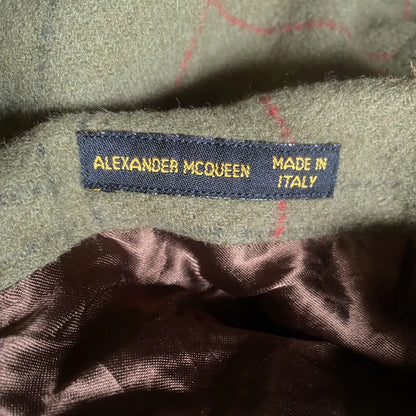 Alexander McQueen - Vintage Fall99 Runway Wool Plaid Frill Dress
