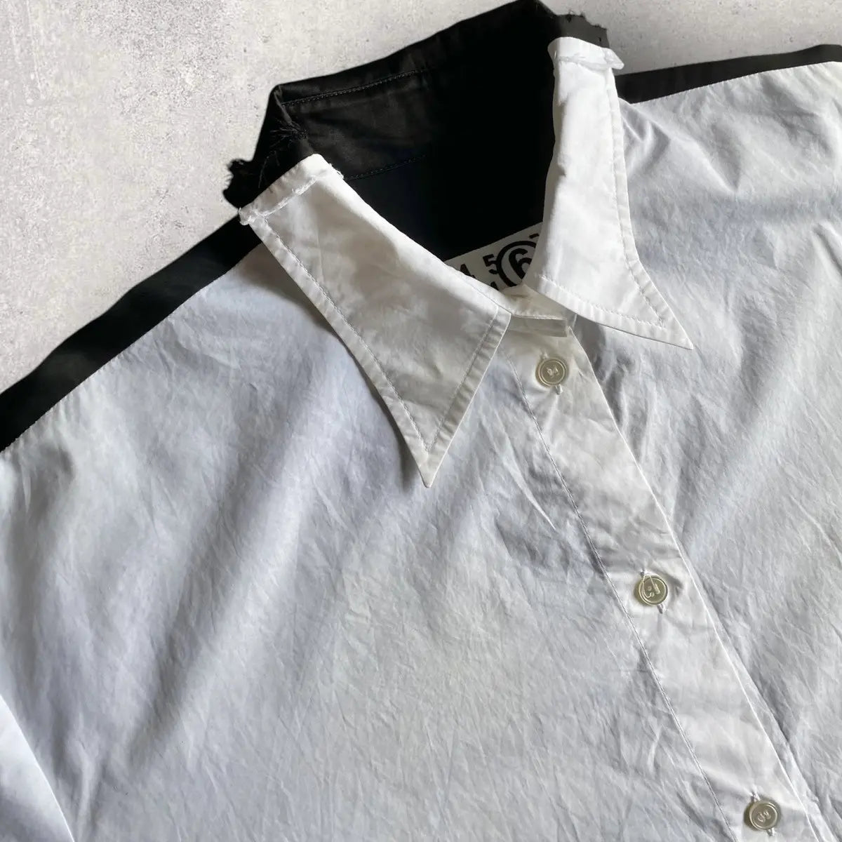 Maison Margiela - SS21 Oversized Contrast Dress Shirt