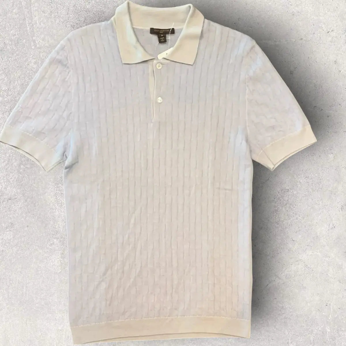 Louis Vuitton - LV Blue Damier Knit Polo