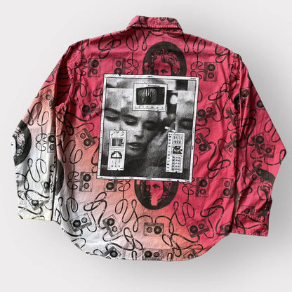Cav Empt - Pink Dye Cassette Tape Oversize Shirt