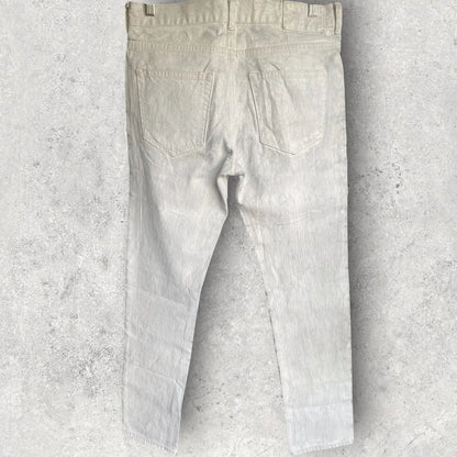 Maison Margiela - AW12 Margiela x HM White Painted Denim