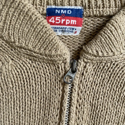 45RPM - Zip Knit Oversize Jacket