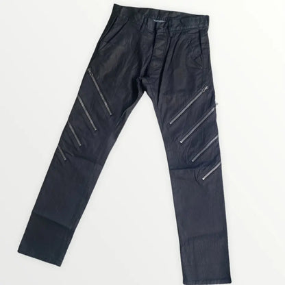Vivienne Westwood - Resin Black Coated Zip Denim