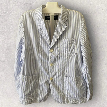 Comme des Garcons - CDGH Tape Shrunk Blue Stripe Blazer