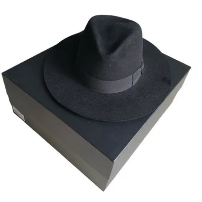 Saint Laurent Paris - Saint Laurent Fall 2016 Rabbit Wool Fedora Hat by Hedi Slimane