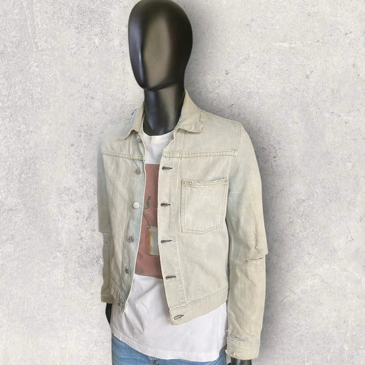 Helmut Lang - Vintage Broken Denim Slim Jacket Mid Wash