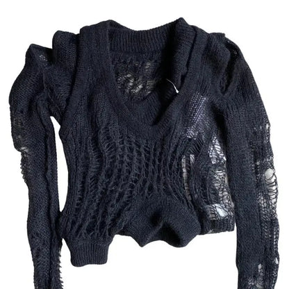 Rick Owens : SS20 “Fogachine” Mohair Spider Web Banana