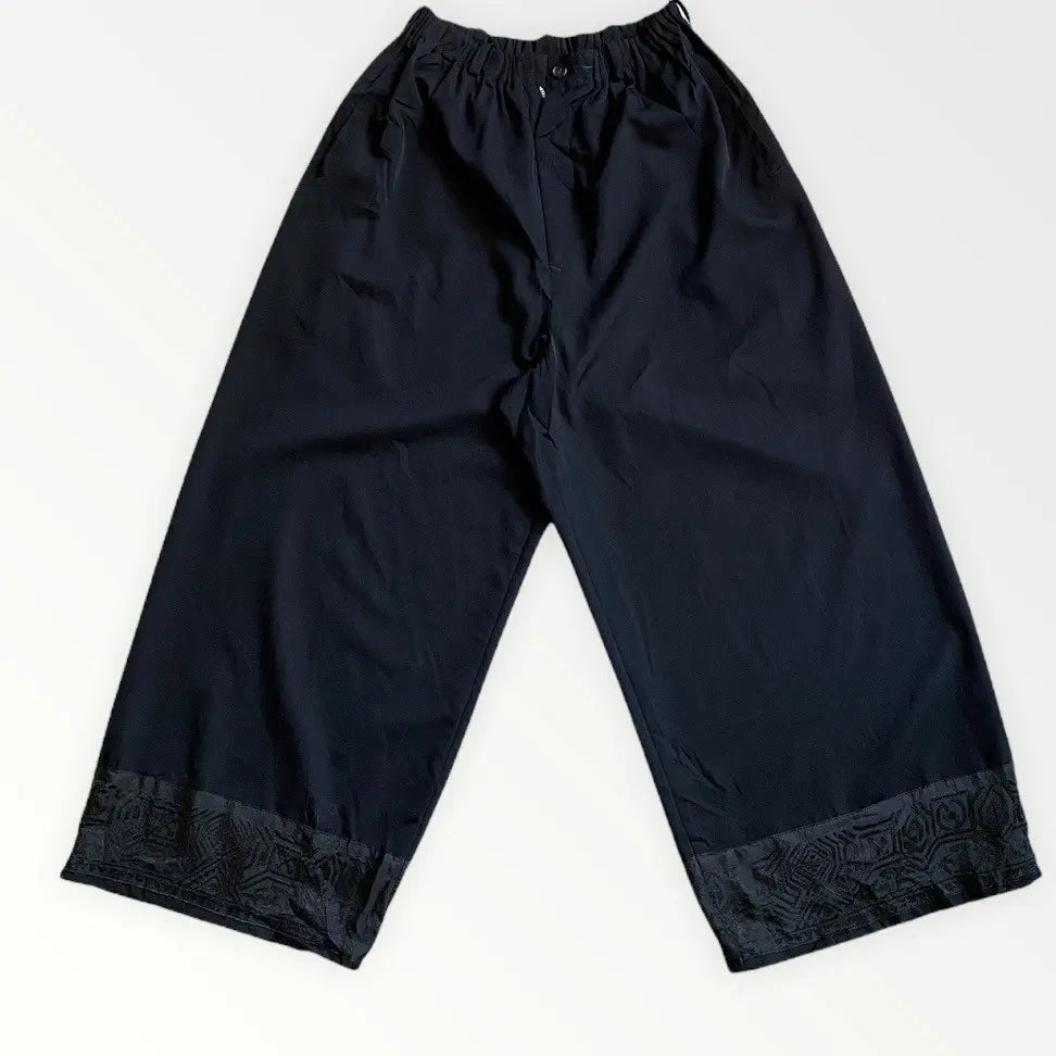 Yohji Yamamoto - Y’s Black Wool With Rayon Hem Replax Fit