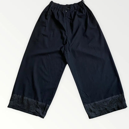 Yohji Yamamoto - Y’s Black Wool With Rayon Hem Replax Fit