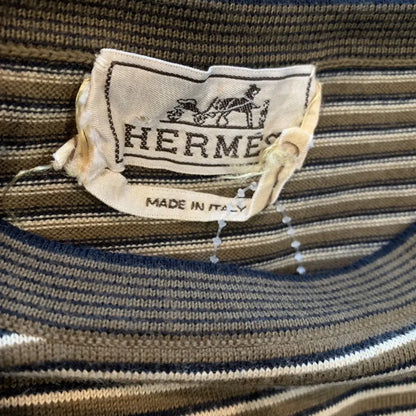 Hermes - Brown Stripe T Shirt