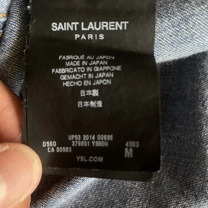 Saint Laurent Paris - SS15 Paisley Denim Western Shirt