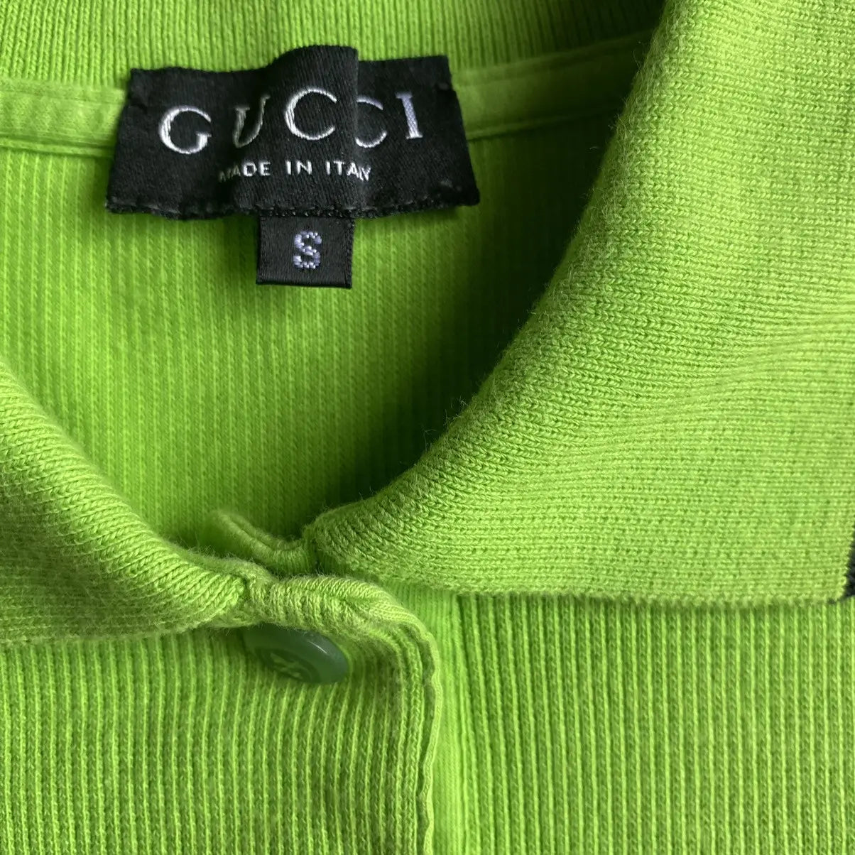 Gucci - Vintage 1996 Gucci By Tom Ford Ribbed Polo Shirt