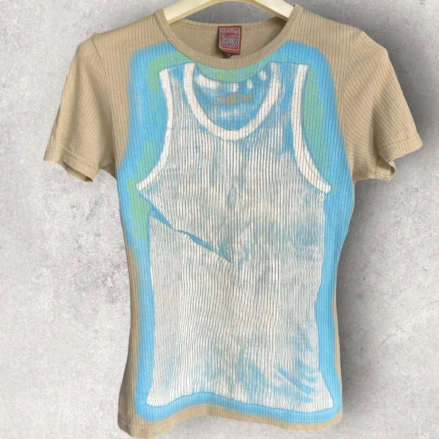 Jean Paul Gaultier - Trompe-l'œil Tank Top Ribbed T Shirt