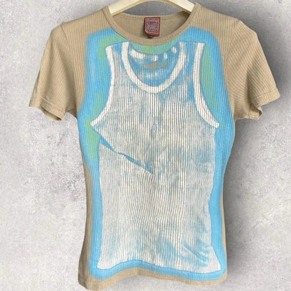 Jean Paul Gaultier - Trompe-l'œil Tank Top Ribbed T Shirt