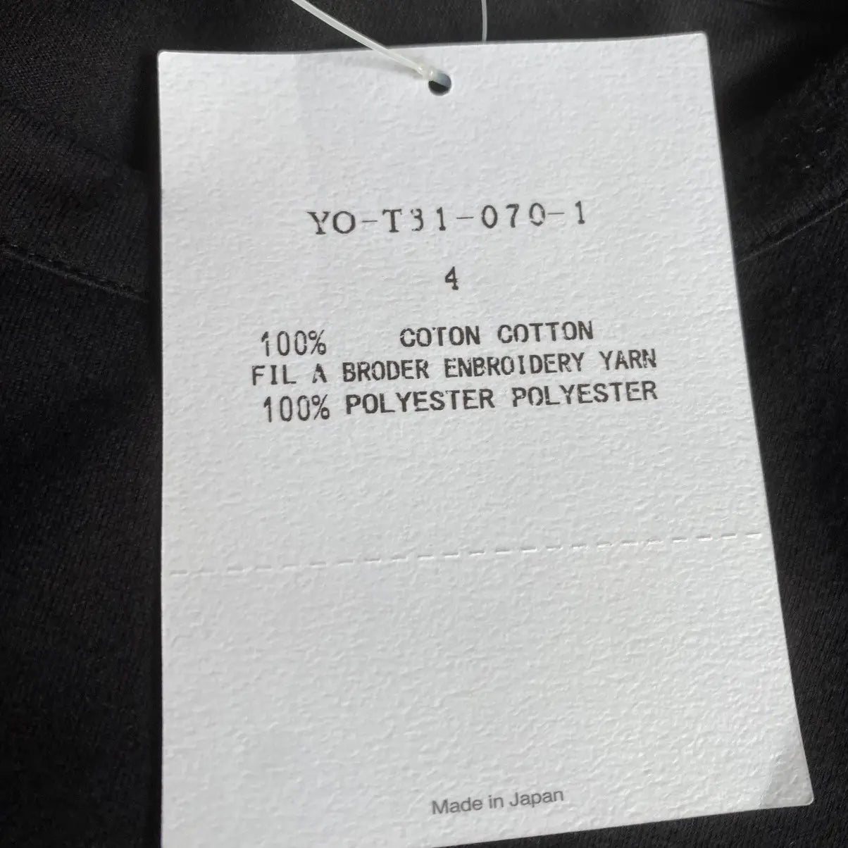 Yohji Yamamoto - NWT AW2024 Y’s Chalk Draw / Embroidered L/S