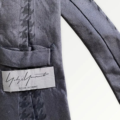 Yohji Yamamoto  Silk Houndstooth Tie